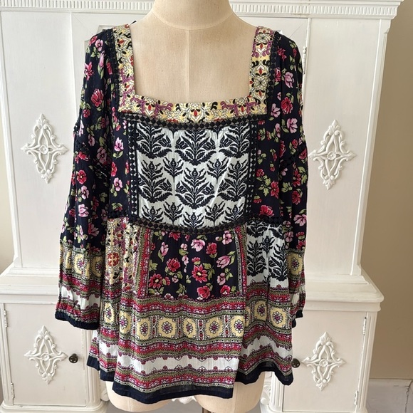 Bila Flora Boho Tunic Top - Picture 1 of 13